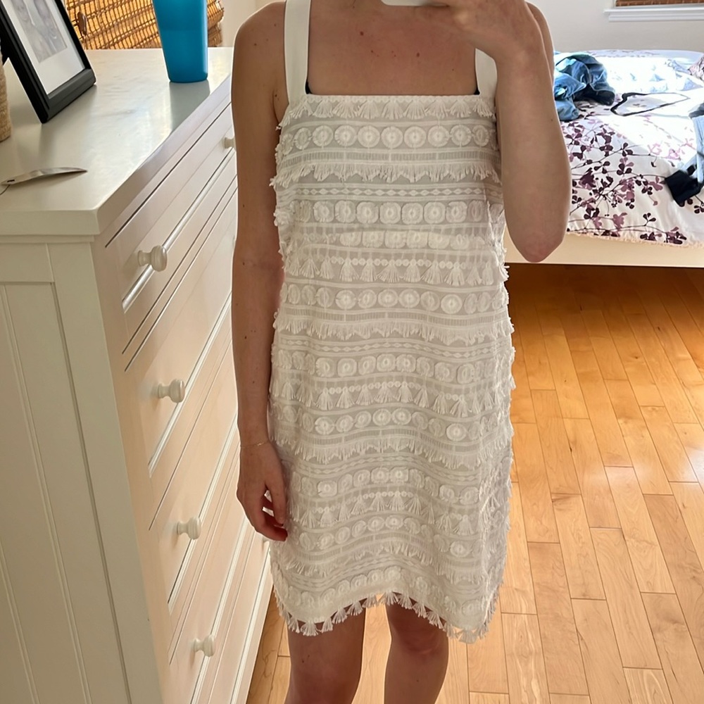 Ted baker white patterned dress